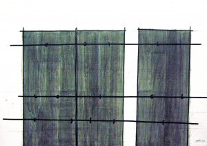 Senza titolo, 2000, tecnica mista su cartone, 70x100 cm
