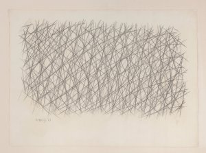 Senza titolo, 1963, pastelli su carta, 49x66.5 cm
