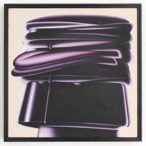 L'utopista, 1975, Acrilico su tela 50x50 cm