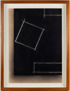 Senza titolo, 2007, tecnica mista e metallo su cartone, 70x50 cm