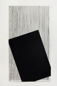 Senza titolo, 2019,  pastello su carta, 142.5x77 cm.