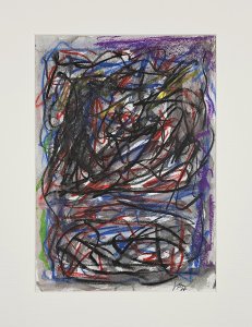 Senza titolo, pastello su carta, 1985, 29,5x20,5 cm5
