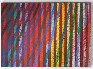 Piero Dorazio, Arpeggio I, 65x90 cm, olio su tela , 1983